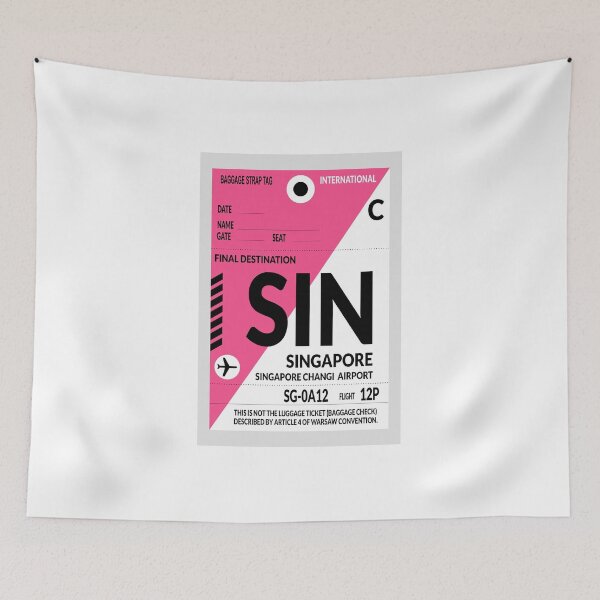 Item preview, Travel sticker, Baggage label Singapore designed and sold by Froeschchen.