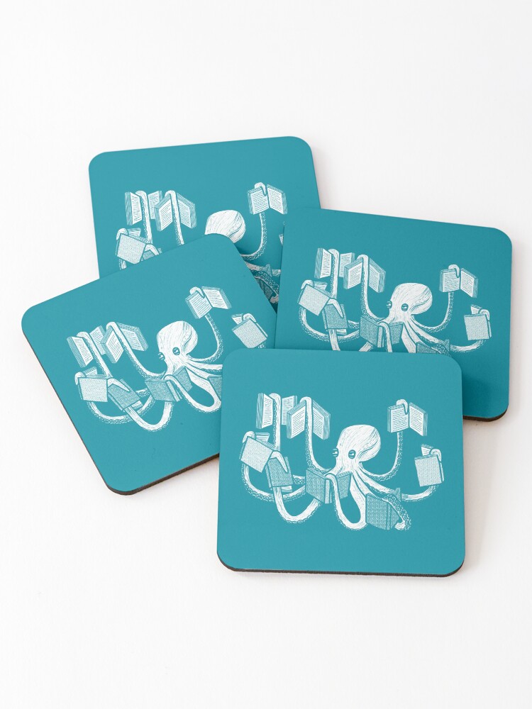 Thumbnail 1 of 5, Coasters (Set of 4), Armed With Knowledge designed and sold by Martina Scott.