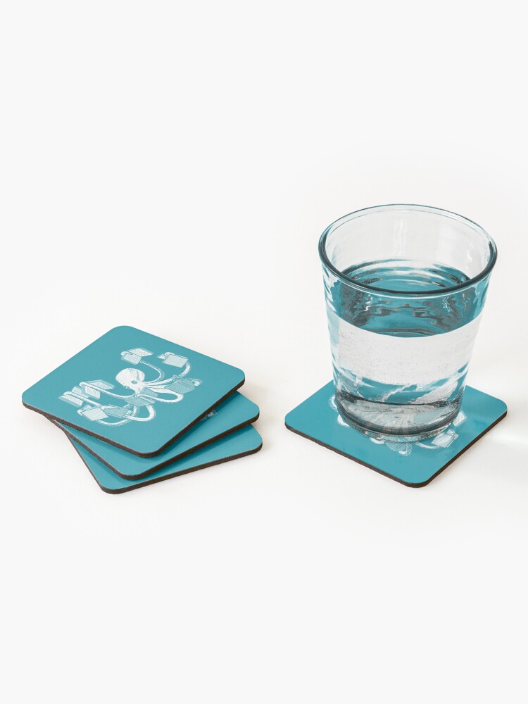 Thumbnail 2 of 5, Coasters (Set of 4), Armed With Knowledge designed and sold by Martina Scott.