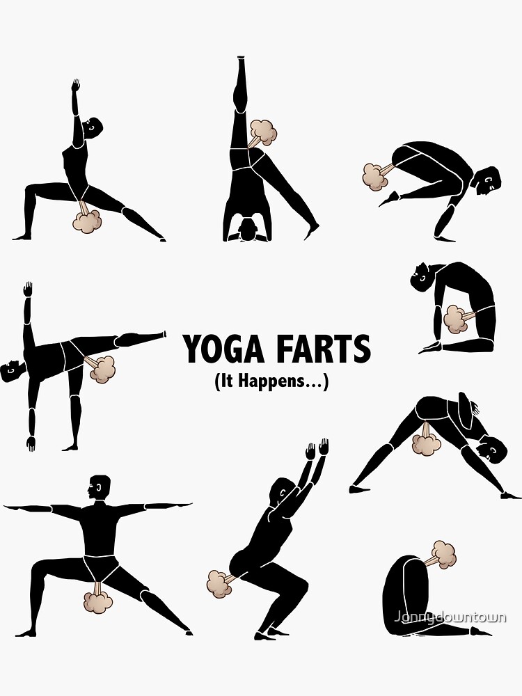 Yoga Sticker for Sale by Jonnydowntown