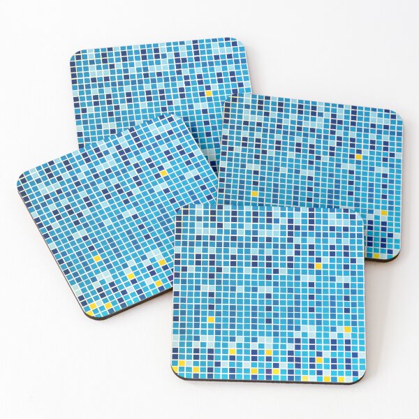Item preview, Retro Bathroom Mosaic designed and sold by essentialimage.