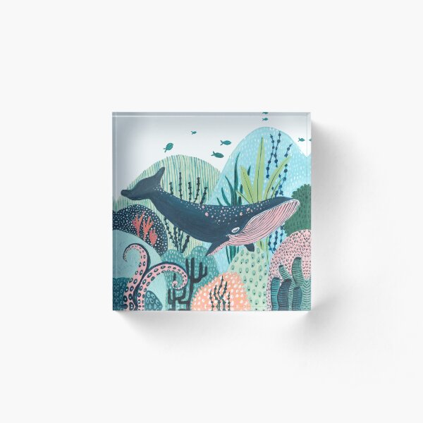 Blue Whale Acrylic Block