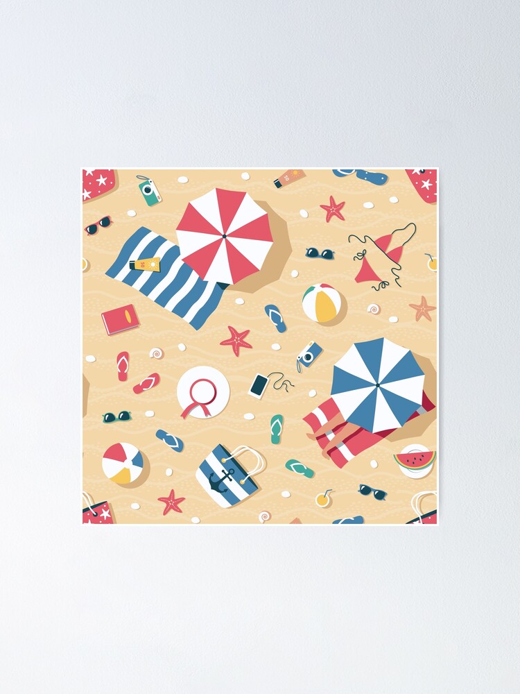 Alternate view of Summer Beach Poster