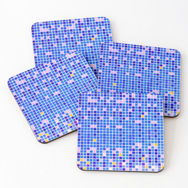Item preview, Retro Bathroom Mosaic designed and sold by essentialimage.