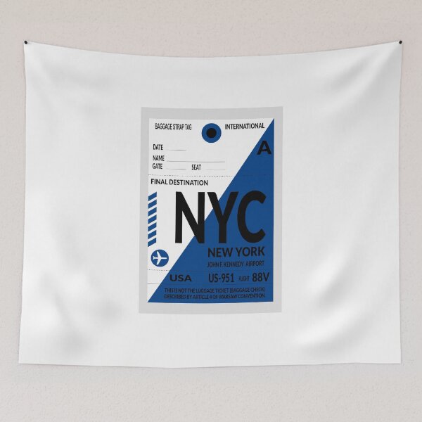 Item preview, Travel sticker, New York baggage label designed and sold by Froeschchen.