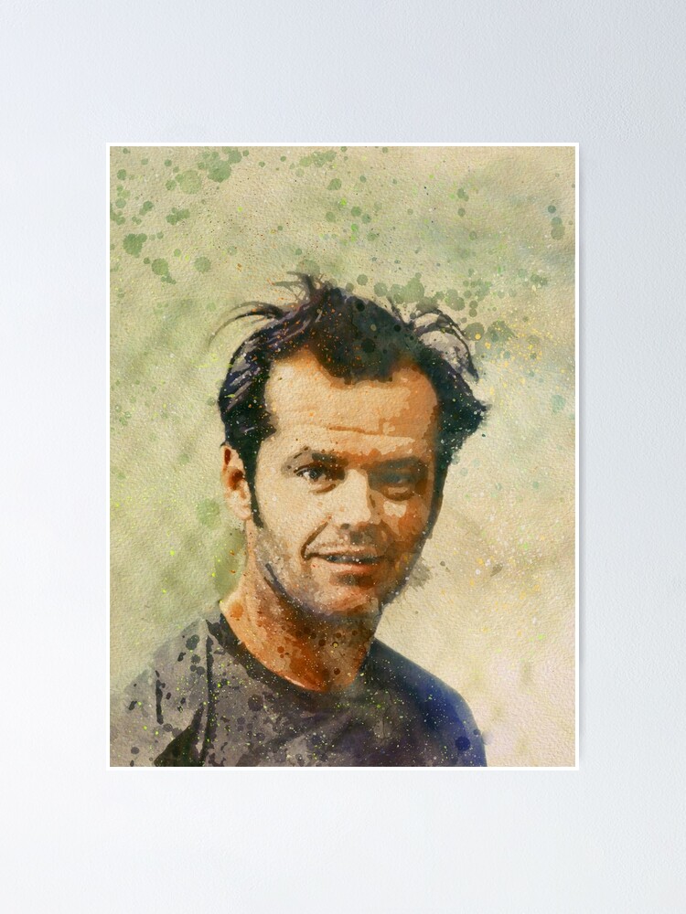 "Jack Nicholson paint art" Poster by TwoRabbits Redbubble