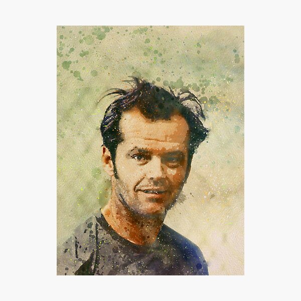 Jack Nicholson paint art Photographic Print