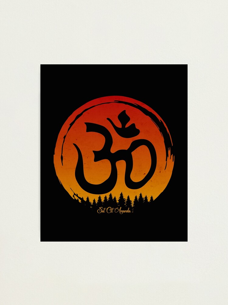 Sat Chit Ananda Sign Meditation Satchidananda Written Sanskrit