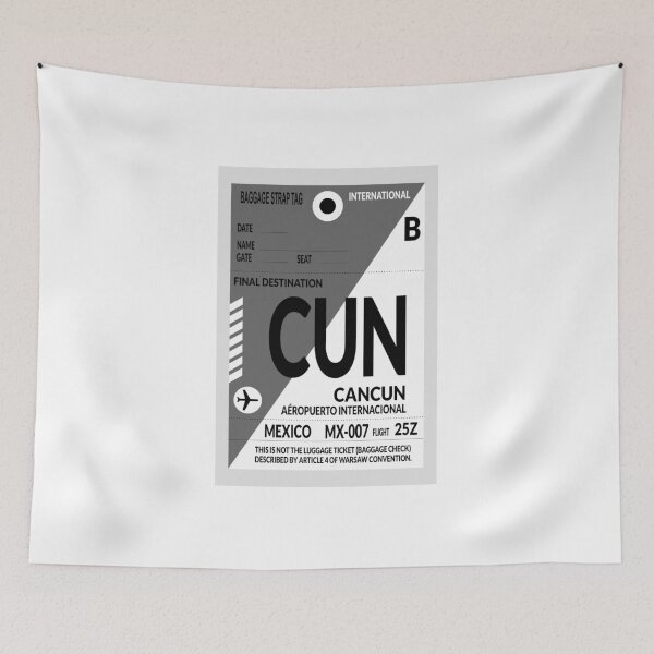 Item preview, Travel sticker, baggage label Cancun designed and sold by Froeschchen.