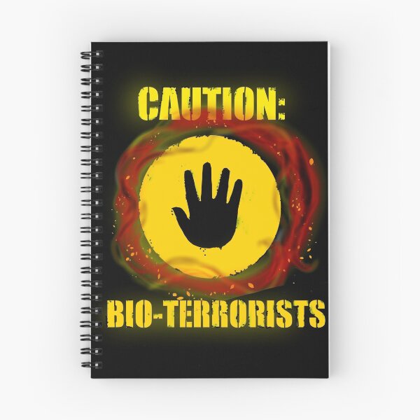Item preview, Caution: Bioterrorists (defaced) designed and sold by BrightonUp.