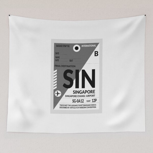 Item preview, Travel sticker, baggage label Singapore designed and sold by Froeschchen.