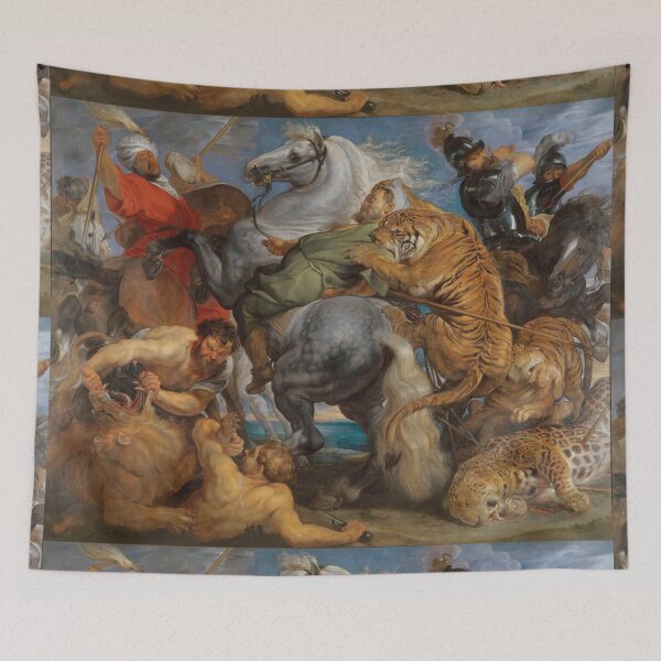 Item preview, Lions and Tigers attack men and a stallion - Peter Paul Rubens  designed and sold by Vintage Designs +.