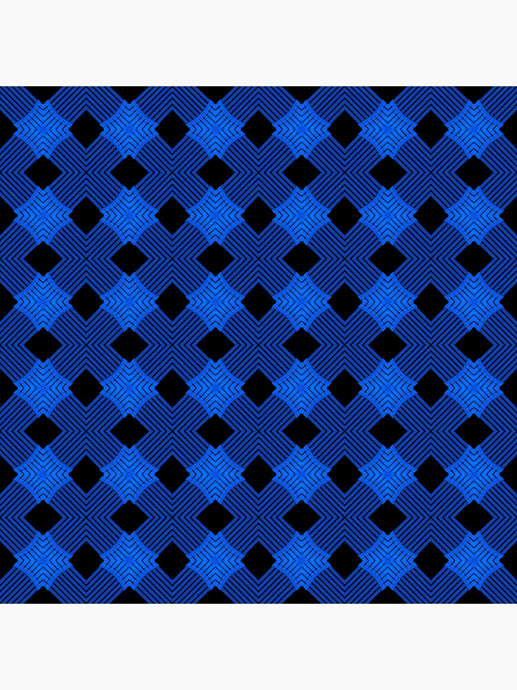 Thumbnail 3 of 3, Sticker, Velvet Blue Square Lines designed and sold by Vk91.