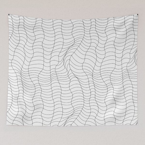 Item preview, Minimalist Line Art Black And White Spiderweb  designed and sold by BluePlanet.