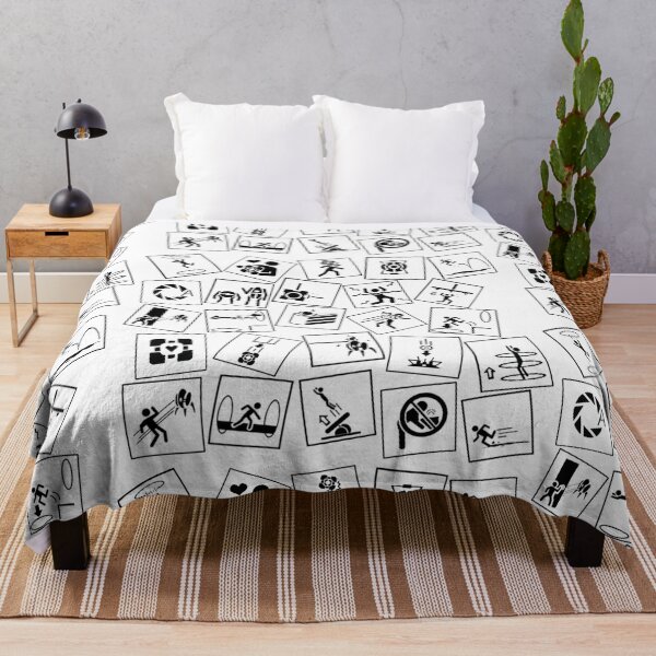 Blankets Fleece Woven Printed Lightweight Microfiber Bedding/Sofa Blanket- Customize Sherpa Blue Companion Orange Portal Black Cube Stickman Portals 2 I Game Blankets Fleece Woven Printed Lightweight Microfiber Bedding/Sofa Blanket- Customize Sherpa Blue Companion Orange Portal Black Cube Stickman Portals 2 I Game
