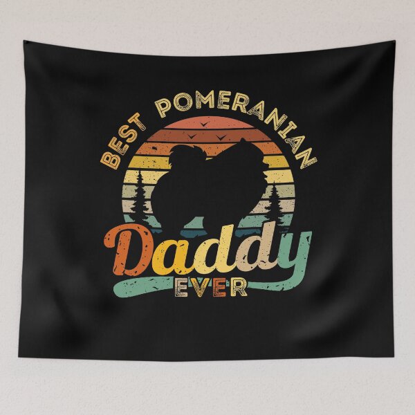 Item preview, Best Pomeranian Daddy Ever Retro Vintage designed and sold by rafaeltto.