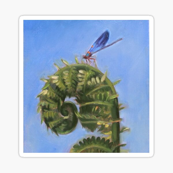 Item preview, Fiddle Head & Damsel Fly designed and sold by DanaAldisStudio.