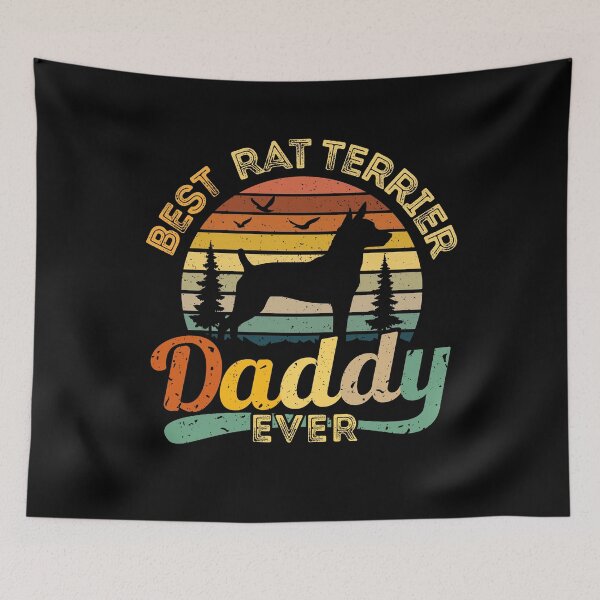 Item preview, Best Rat Terrier Daddy Ever Retro Vintage designed and sold by rafaeltto.