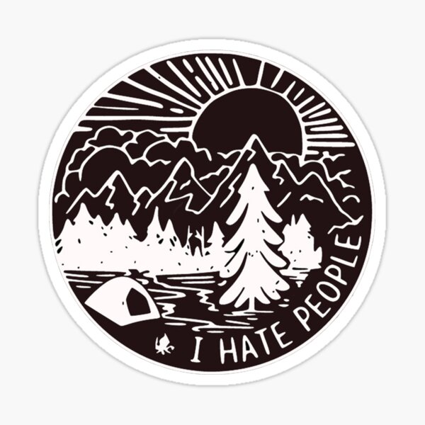 I hate People Sticker