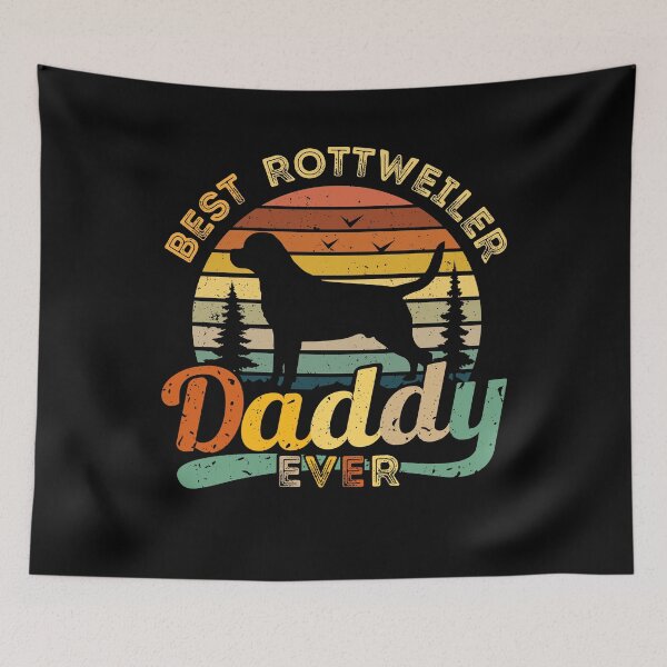 Item preview, Best Rottweiler Daddy Ever Retro Vintage designed and sold by rafaeltto.