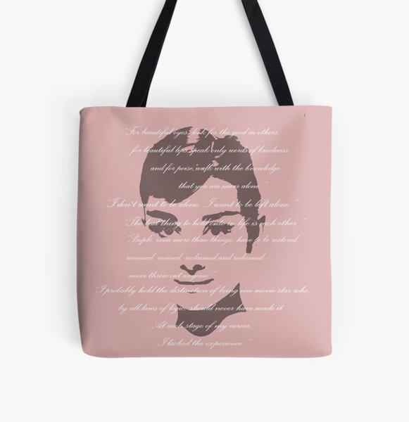 Audrey Hepburn Pink Tote Bag for Sale by fairyl