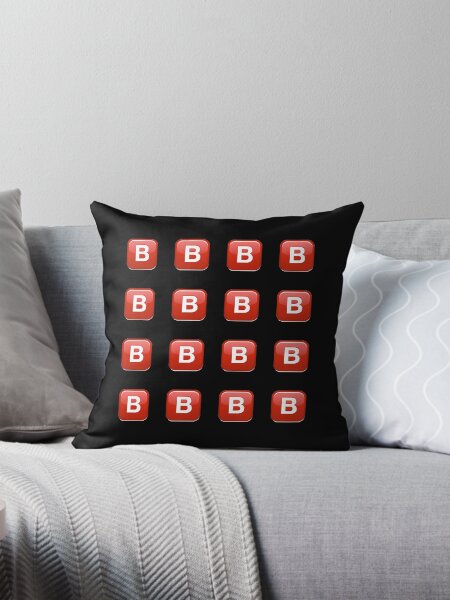 B Emoji Pillows Cushions for Sale Redbubble