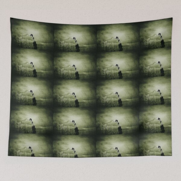 Item preview, Trinity of Kissing Crows, Goth Art, Grundge Art designed and sold by TheoryAvenue.
