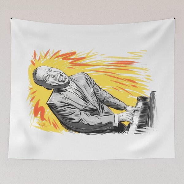 Item preview, Earl Hines - An illustration by Paul Cemmick designed and sold by TIGERDAVER.
