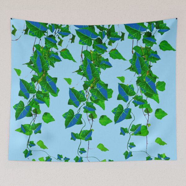 Item preview, BABY BLUE GARDEN ART BLUE-GREEN TRAILING IVY   designed and sold by sharlesart.