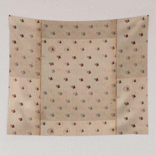 Item preview, Antique Dog Pattern designed and sold by BlueSpecsStudio.