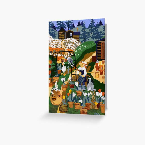 "Tulip Farmer" greeting card Greeting Card
