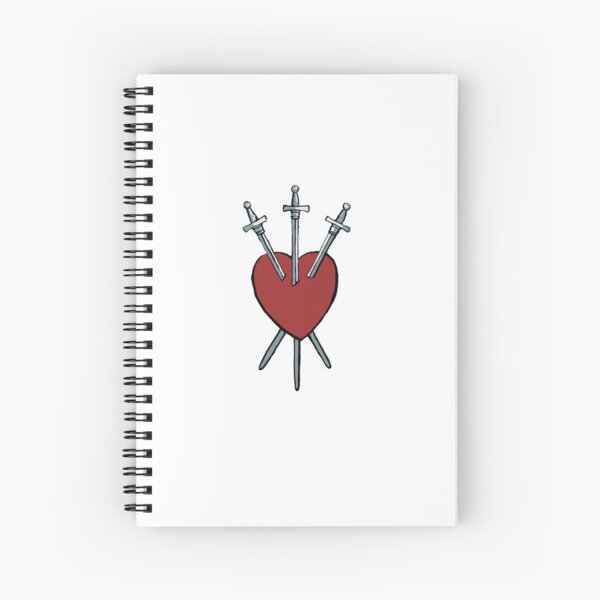 Item preview, Three of Swords Tarot Card designed and sold by mollystroud.