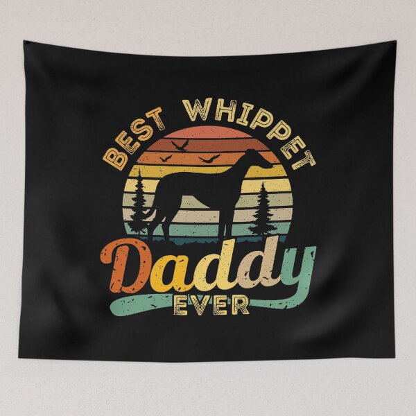 Item preview, Best Whippet Daddy Ever Retro Vintage designed and sold by rafaeltto.