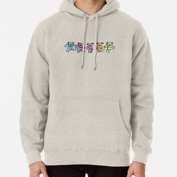 Colorful Dancing Bears Pullover Hoodie