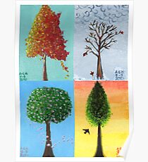 Seasonal Trees Poster