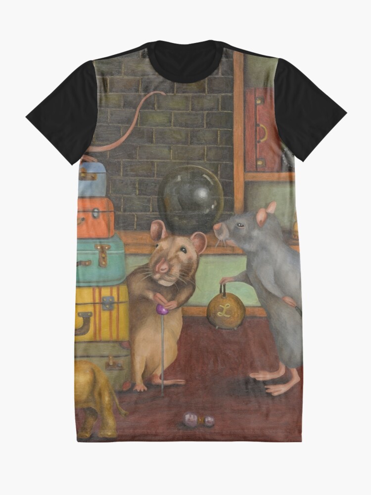 Thumbnail 3 of 5, Graphic T-Shirt Dress, Pack Rat's designed and sold by LeahSaulnier.