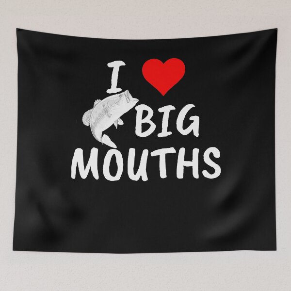 Item preview, Bass Fishing Heart Big Mouth designed and sold by wilsonellis.