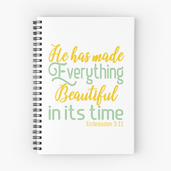 Aperçu de l'œuvre Il a tout fait beau en son temps - Bible Verse créée et vendue par Espied.