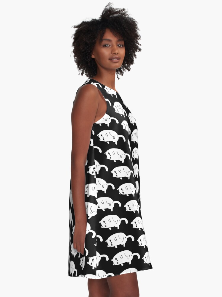 Alternate view of Depression Cat A-Line Dress