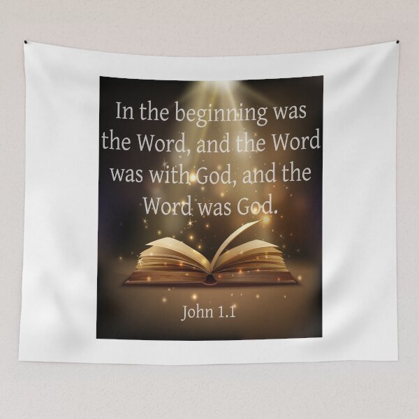 Item preview, In The Beginning Was The Word And The Word Was With God And The Word Was God - Bible Verse designed and sold by Espied.