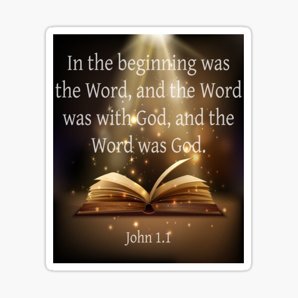 Item preview, In The Beginning Was The Word And The Word Was With God And The Word Was God - Bible Verse designed and sold by Espied.