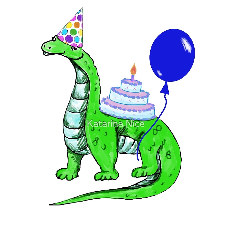 Joyeux Anniversaire Dinosaure Par Katarina Nice Redbubble