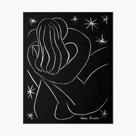 Artikel-Vorschau von STARRY NIGHT PAAR: Vintage Matisse Schwarz-Weiß-Malerei-Druck, designt und verkauft von posterbobs.