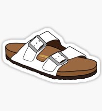 white birkenstock Sticker