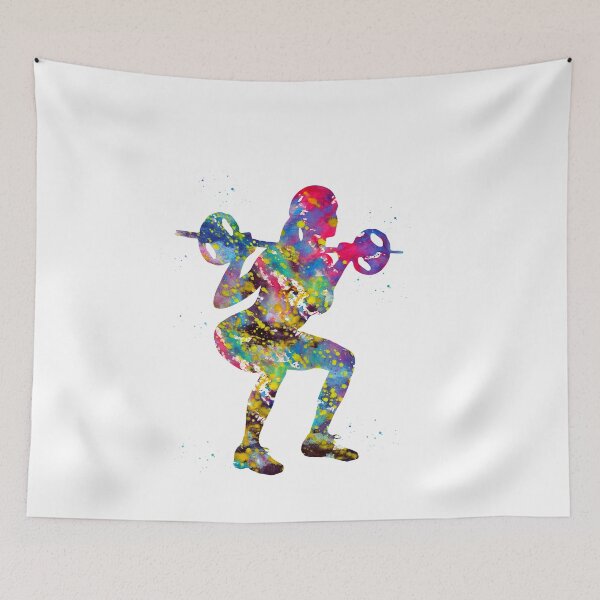 Item preview, Female weightlifter designed and sold by Liededrom..