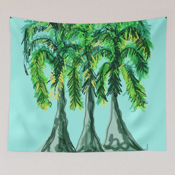 Item preview, Three Whimsical Palm Trees designed and sold by Annette Marionneaux Stevenson.