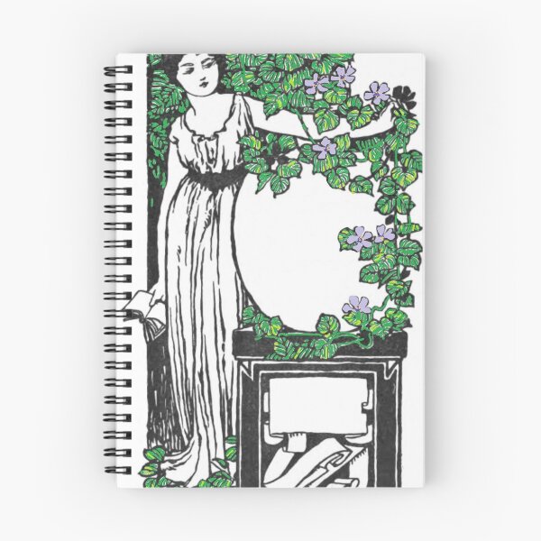 Item preview, Art Deco Girl with flower tendril designed and sold by Carine Werthmann.