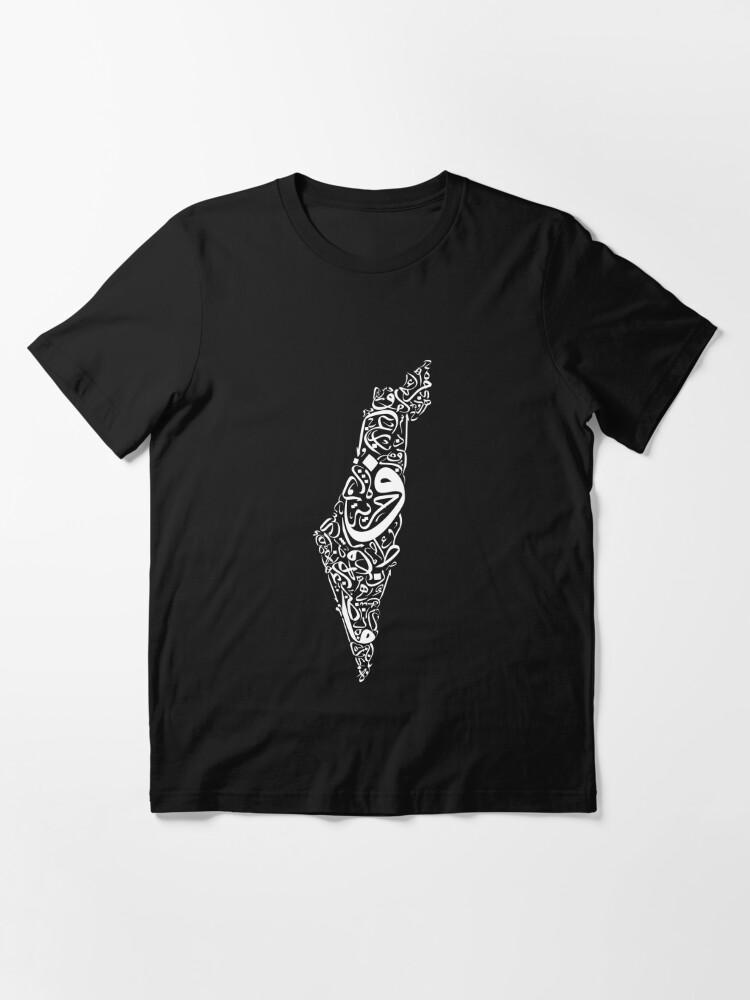 Free Palestine Stikers Arabic Calligraphy T Shirt For Sale By