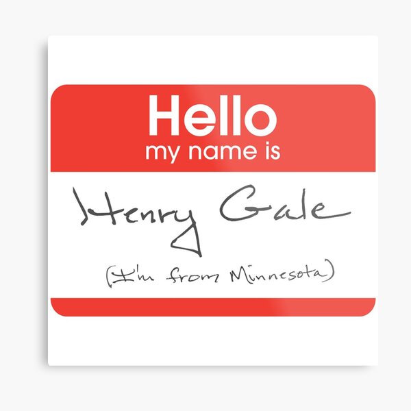 Item preview, My Name is Henry Gale... designed and sold by halfajacob.