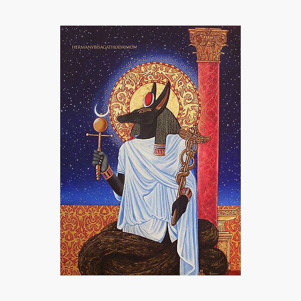 Hermanubisagathodaimon by Stuart Littlejohn Photographic Print